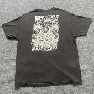 Down With My Demons Shirt Mens Extra Large Black Savage Land Graphic Horror